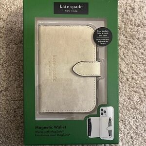Kate Spade Cream MagSafe Wallet